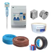 Comprar Kit Instalación Eléctrica Sica + Cable Certificado 2.5x100m
