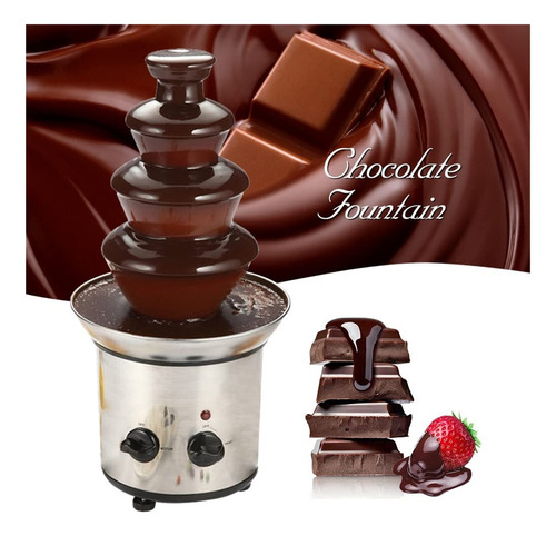 Fuente De Chocolate,máquina De Fusión Eléctrica De 4 Niveles