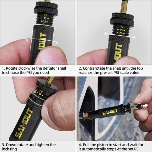 Kit De Válvula Deflatora Automática Ajustable 8 Unidades