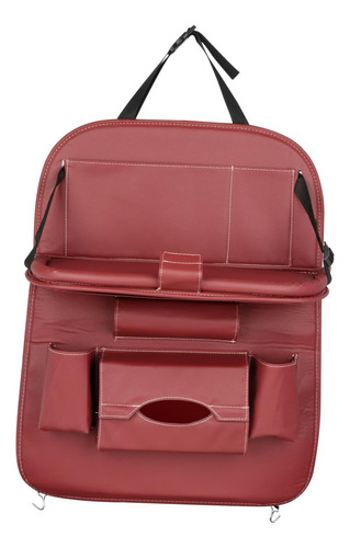 Organizador De Asiento Trasero De Coche Con Bolsa Vino Rojo