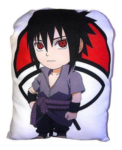 Almofada Anime Naruto Shippuden Sasuke Uchiha Chibi