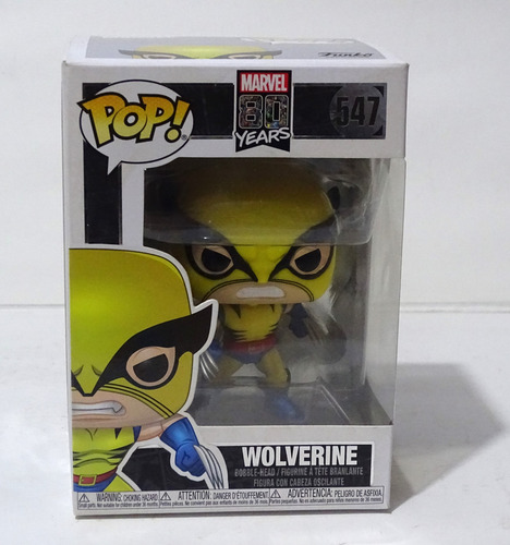 Funko Pop! Marvel 80years - Wolverine #547. (Usado)
