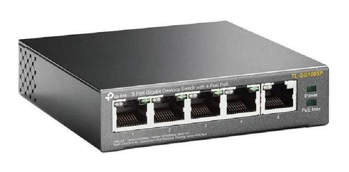 Imagen 3 de 5 de Switch 5 Puertos Gigabit Con 4 Puertos Poe Tp-link Tl-sg1005