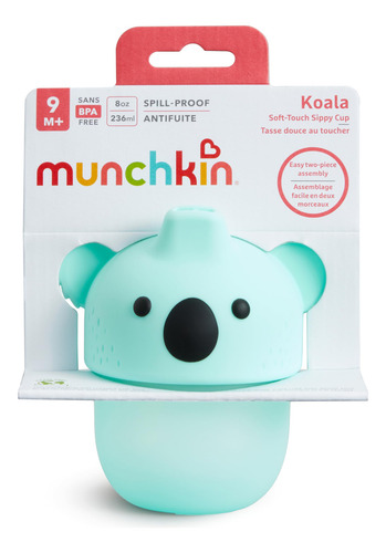 Sippy Cup Munchkin Soft-touch, A Prueba De Derrames, 240 Ml,