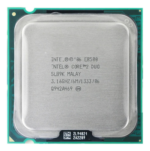  Procesador Intel Core 2 Dúo E8500 2 Núcleos 3,16gh 6mb 775 