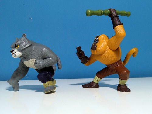 Muñecos Tai Lung Y Maestro Mono (kun Fu Panda) (Usado)