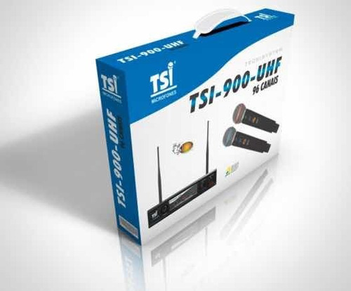 Imagem 6 de 6 de Microfone Tsi 900 Uhf 96 Canais Substitui Tsi Ud1800 Ud800