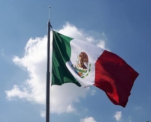 Bandera De Mexico 1.40x2.45 Mts Exterior