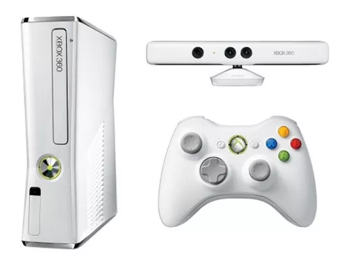 Microsoft Xbox 360 + Kinect Slim 4GB Special Edition cor branco