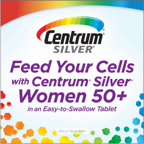 Imagen 3 de 3 de Centrum Silver Mujer 50 Plus Multi Vitamínico 275 Tabletas