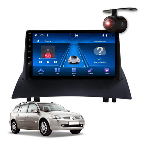 Central Multimídia Renault Megane 2007 2012 Android Tv Bt