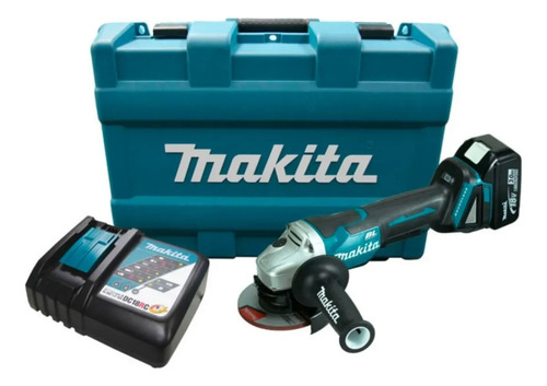 Esmeril Angular Inalámbrico 4 1/2 Dga455rf Makita Carg+bat