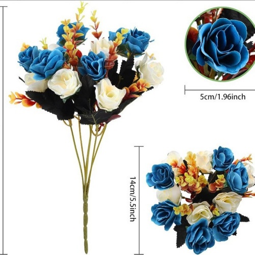 2pzs Flores Artificiales Boda Sosteniendo Un Ramo De Rosas