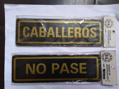 Placas Identificación, Seguridad O Señalización. De Acrílico