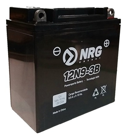 Imagen 2 de 4 de Bateria Nrg 12n9-3b + Aceite Petronas 20w50 Beitia Motos
