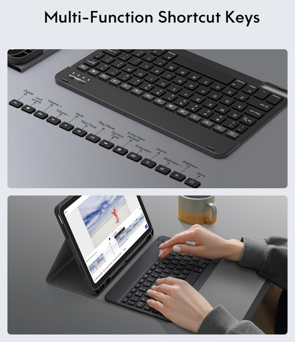 Funda De Teclado Chesona Para Ipad A16 11ª 10ª Generación Ne Color