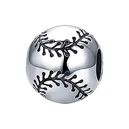 Fans Of Volleyball Bead Charm 925 Sterling Silver Sport...