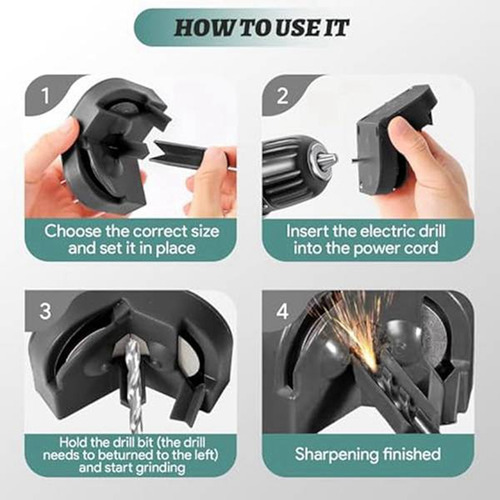 Afilador De Brocas Multiusos, Rectificado, Impacto Eléctrico