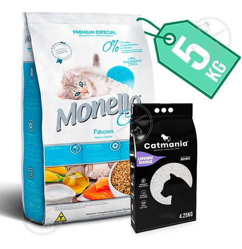 Monello Premium Especial Gatitos/kitten 5kg + Regalo. 