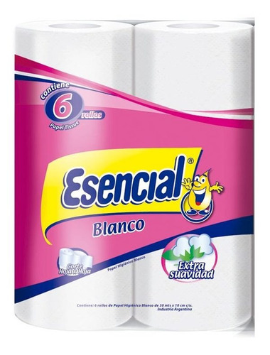 Pack X 24 Unid. Papel Higienico  Bco 6x30 Mt Esencial