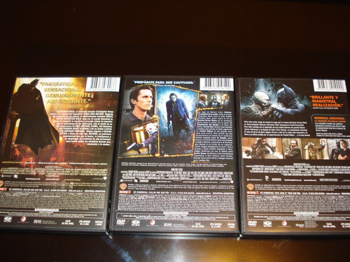 Batman El Caballero De La Noche - La Trilogía En Dvd | MercadoLibre