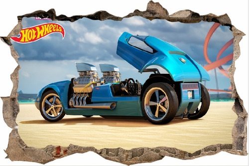 Vinilos Efecto Pared Rota Hot Wheels - Cali - 1.50m X 1m