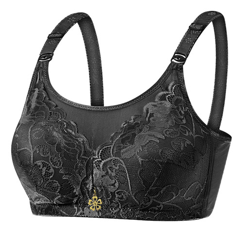 Sujetador De Talla Grande Para Mujer, Encaje En La Parte Del