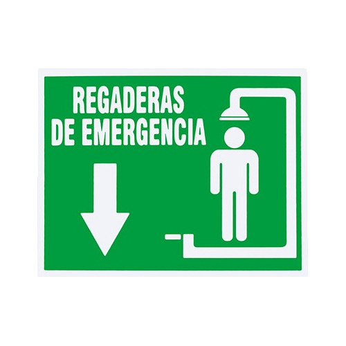 Regaderas De Emergencia Señalamiento  30x40 Cm