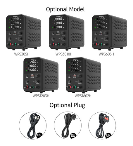 Fonte De Alimentação De Bancada Variável De 120v 3a Com Usb