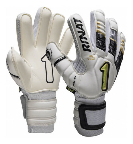 Imagen 1 de 2 de Guante De Portero Uno Premier Gk Spine Semi Blanco/ Oro