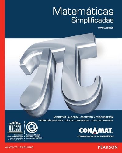 Matemáticas Simplificadas Cuarta Edición Actualizada Conamat