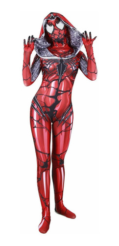 Disfraz De Zentai Femenino Con Capucha De Spider Gwen Stacy