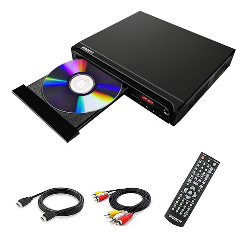 Reproductor De Dvd Wiscent Full Hd 1080p Hdmi Usb Av Mic