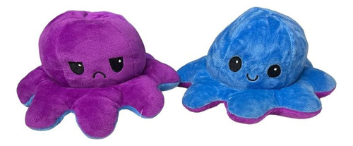 Peluche Pulpo Reversible 2en1 Emociones Calidad Premium Srj