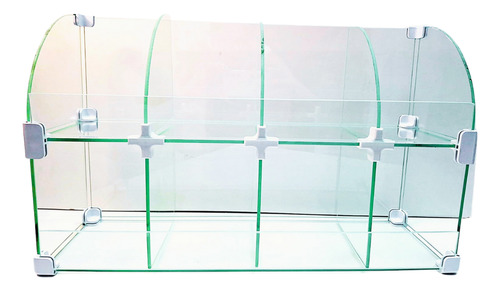Baleiro De Vidro 0,50 X 0,30 X 0,15 Conectivos Cor Branco
