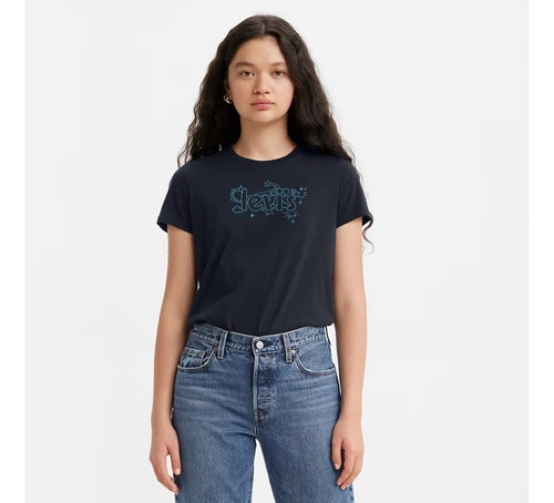 Levis Levi's Perfect T-shirt 173692096 Galaxy T. Eclipse/neg