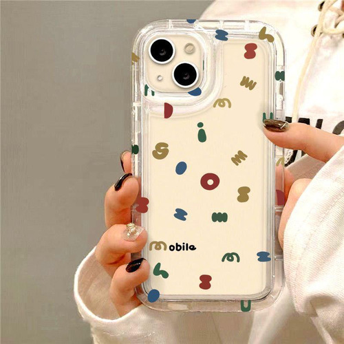 -funda De Silicone Colchón Aire Transparente Para iPhone Case
