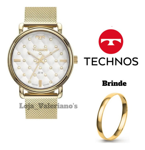 Relógio Technos Trend Feminino 2039co/4k Nf + Brinde