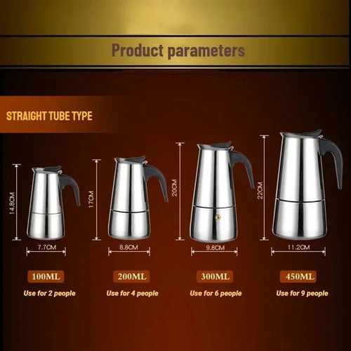 Cafetera Moka Pot, Tazas De Espresso Y Café Con Leche, Estuf