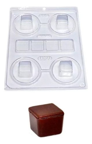 # Molde De Acetato Bwb - Bombones Mini Cajas         (j856)