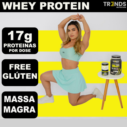 Combo 2x Whey Protein Blend Proteico Refil 500g Glúten Free Sabor Baunilha