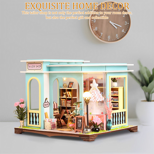 Kit 3d De Casa De Muñecas Diy En Miniatura De Madera