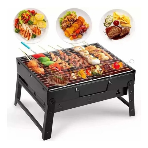 Mini Estufa Parrilla Parrillera Plegable Barbacoa Asado