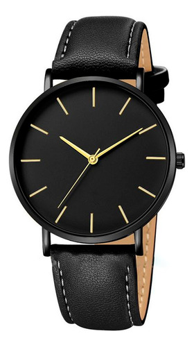 Reloj Pulsera Minimalista De Hombre Malla Eco Cuero Premium