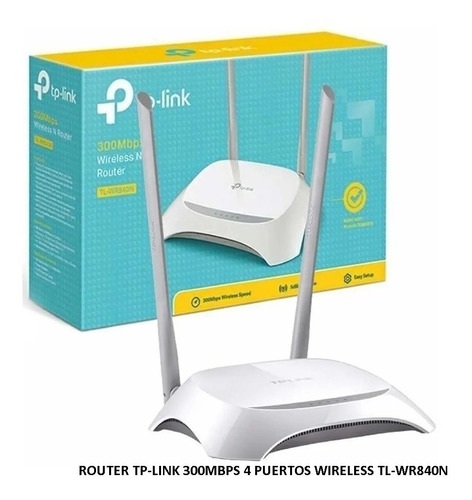 Router Tp-link 300mbps 4 Puertos Wireless Tl-wr840n