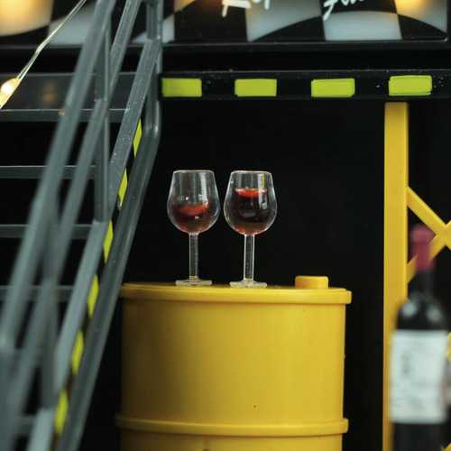Xfw3 3 Tazas Para Botellas De Vino De Casa De Muñecas A
