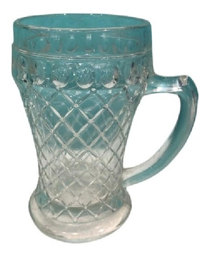 Antiguo Jarrito - Vaso - Copa De Vidrio Labrado
