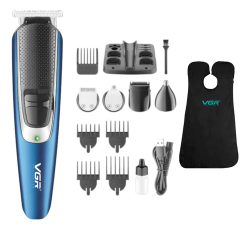 Maquina Cortar Pelo Vgr V-172 Grooming Kit 5en1 + Capa Corte