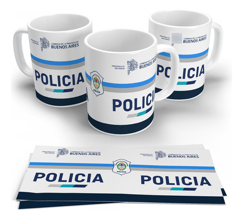 Taza Policia De La Provincia De Buenos Aires Argentina 4k 01