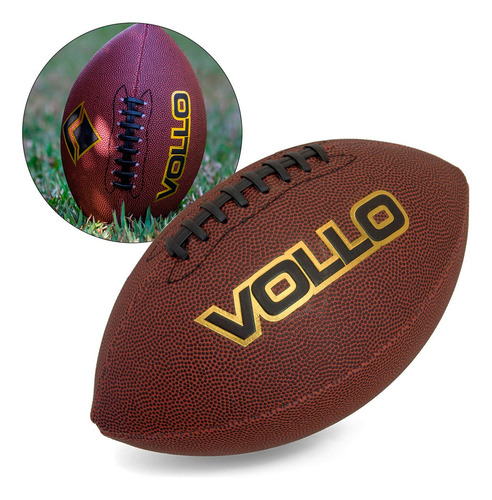 Bola Futebol Americano Tamanho Flag Vollo Marrom